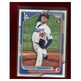 YOSHINOBU YAMAMOTO 2024 BOWMAN ROOKIE CARD