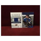 PATRIK BERGLUND 08/09 UD ROOKIE MATERIALS JERSEY
