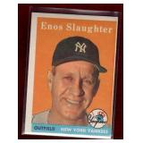 ENOS SLAUGHTER 1958 TOPPS BASEBALL CARD