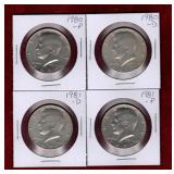 USA 1980-P 1980-D 1981-P 1981-D HALF DOLLARS