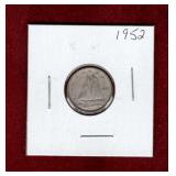 CANADA 1952 SILVER DIME