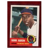 HANK AARON 91 TOPPS ARCHIVES '53 REPRINT BB CARD