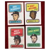 4 DIFFERENT 1970 TOPPS BASEBALL BOOKLETS