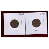 CANADA 1928 & 1929 PENNIES