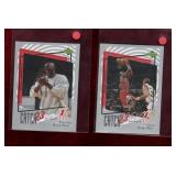 MICHAEL JORDAN 1997 UD CATCH 23 STICKERS X2