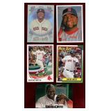DAVID ORTIZ 5 DIFFERENT BASEBALL CARDS