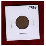 CANADA 1936 PENNY