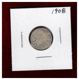 CANADA 1908 SILVER DIME