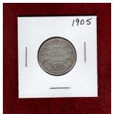 CANADA 1905 SILVER QUARTER