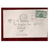 CANADA 1949 CABOT'S SHIP STAMP FDC SCOTT # 282