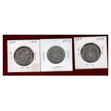 CANADA 1971-1973 50 CENT COINS