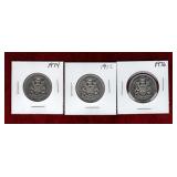 CANADA 1974-1976 50 CENT COINS