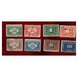 CANADA 8 DIFFERENT CUSTOMS REVENUE STAMPS