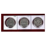 CANADA 1968-1970 NICKEL $1 COINS