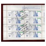 CANADA USED 1976 OLYMPIC $1 STAMP PANE