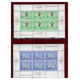 NEW ZEALAND 1968 MNH SET 2 OLYMPIC MINI PANES