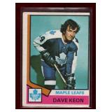 DAVE KEON 1974-75 OPC HOCKEY CARD