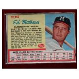 EDDIE MATHEWS 1962 POST CEREAL BASEBALL CARD