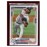 IAN ANDERSON 2021 BOWMAN ROOKIE CARD