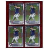 NATE PEARSON 2021 BOWMAN CHROME RCS X4