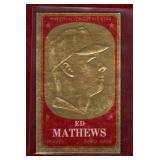 ED MATHEWS 1965 TOPPS EMBOSSED INSERT CARD