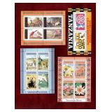 TANZANIA 4 DIFF MNH SOUVENIR SHEETS