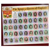 KINGS & QUEENS OF ENGLAND 'CINDERELLA' STAMPS