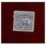 USA USED 1869 LOCOMOTIVE STAMP SCOTT # 114