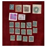 CANADA 20 USED CUT POSTAL STATIONARY PIECES