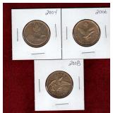 CANADA 3 DIFFERENT OLYMPIC LUCKY LOONIES