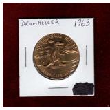 1963 DRUMHELLER COMMEMORATIVE TOKEN