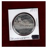 1977 DRUMHELLER COMMEMORATIVE TOKEN