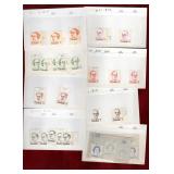 CANADA MNH 1970s CARICATURES TAGGING VARIETIES