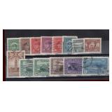 CANADA USED 1942-43 KGVI WAR ISSUE STAMP SET