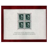GERMANY 1937 MNH SS OF STAMPS SCOTT #B102