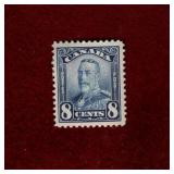 CANADA MLH 1928 KGV 8 CENT SCROLL ISSUE # 154