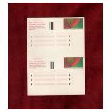 CANADA 2 MINT 1983 STICK'N TIC LABELS # 1-ST