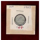 CANADA 1943 SILVER DIME