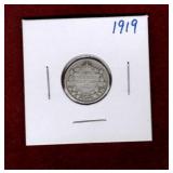 CANADA 1919 SILVER DIME