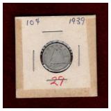 CANADA 1939 SILVER DIME