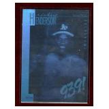 RICKEY HENDERSON 1991 FIELD OF VISION HOLOGRAM