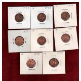 CANADA 1972-1979 AU - UNC COPPER PENNIES