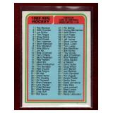 1984-85 O-PEE-CHEE 1ST CHECKLIST