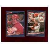 PETE ROSE 2 DIFFERENT 1986 LEAF BASEBALL CARDS