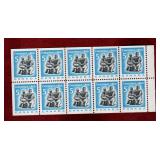 CANADA 1968 MINT XMAS BOOKLET PANE # 488a