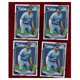 BO BICHETTE 2024 BOWMAN BASEBALL CARDS X4