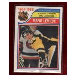 MARIO LEMIEUX 85-86 OPC 84-85 LDRS CARD -note