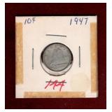 CANADA 1947 SILVER DIME