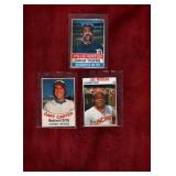 3 DIFFERENT HOSTESS STAR BASEBALL CARDS 1976-79