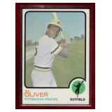 AL OLIVER 1973 TOPPS BASEBALL CARD